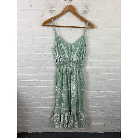 Hemant & Nandita Women's Seagrass Dress Mint Green Size Small - Picture 3 of 4